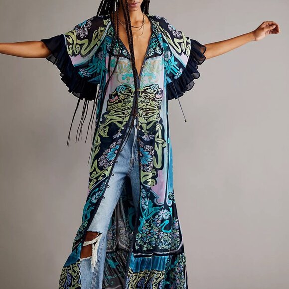 Free People Dresses & Skirts - Free People Back to Barcelona Kaftan • Size M